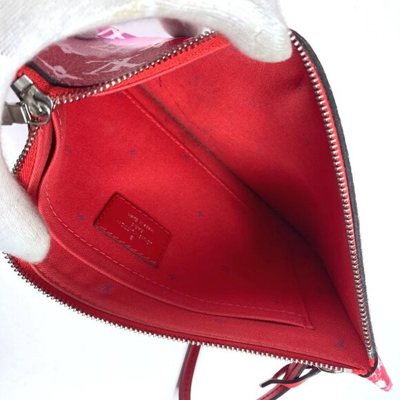LOUIS VUITTON M45127 Monogram Escal Neverfull MM Shoulder Bag Tote Bag Red/pink